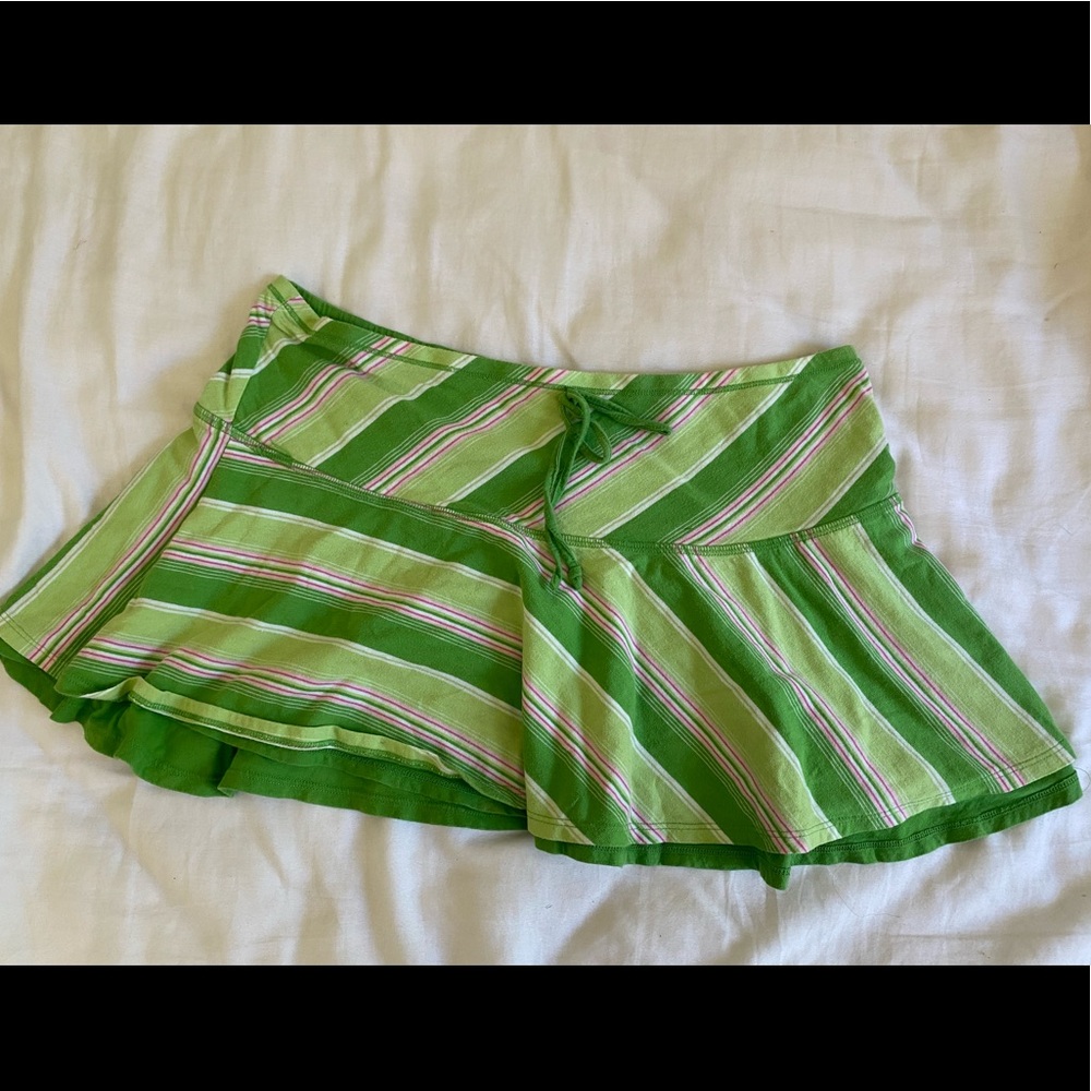 Vintage 2000s Big Flirt Pink & Green Skirt!
